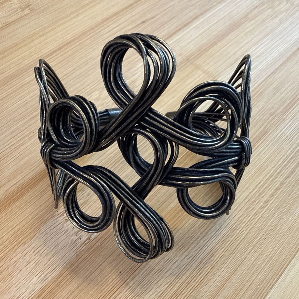 BRONZE WIRE CUFF BRACELET